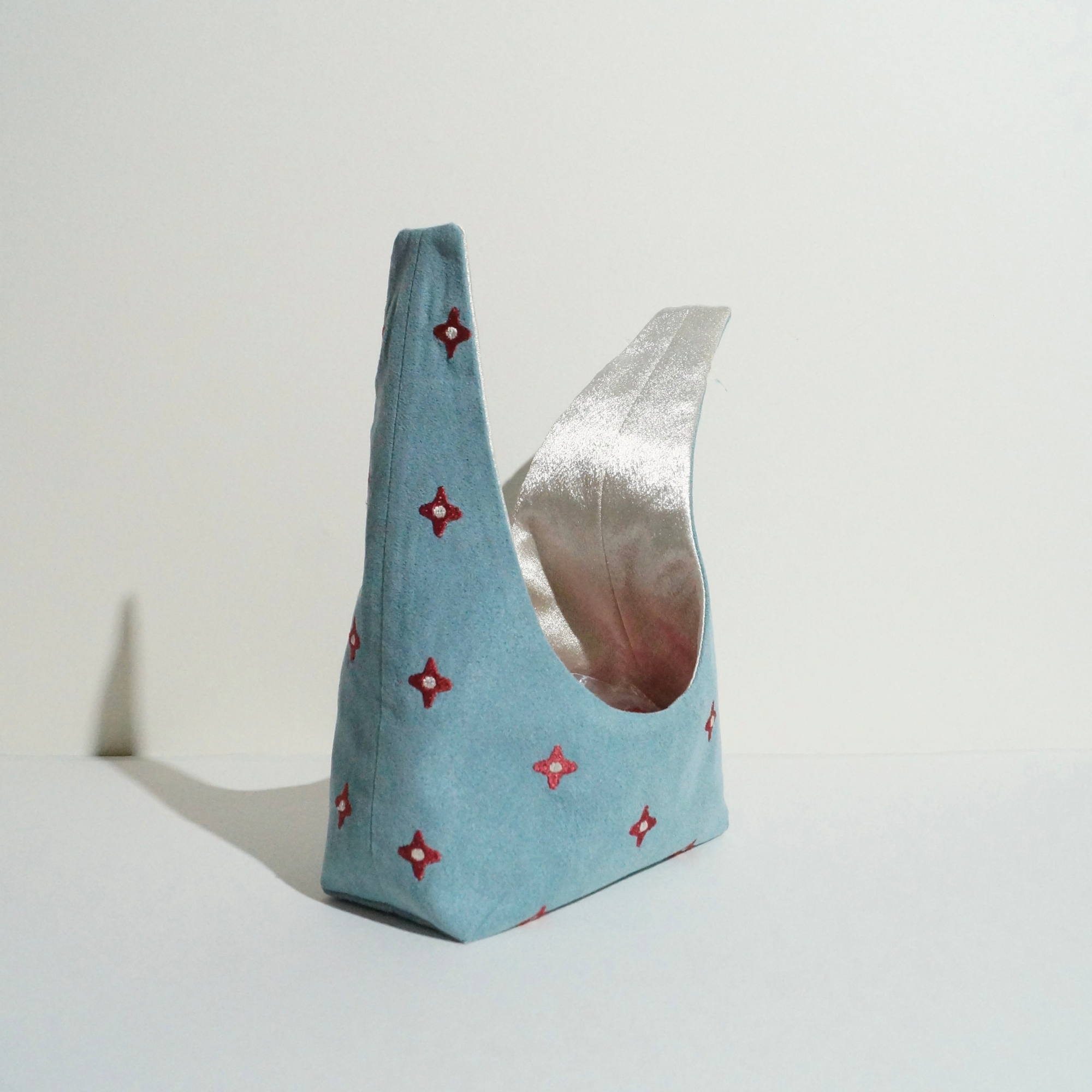 The Stash Bag - Dusty Blue / Ivory