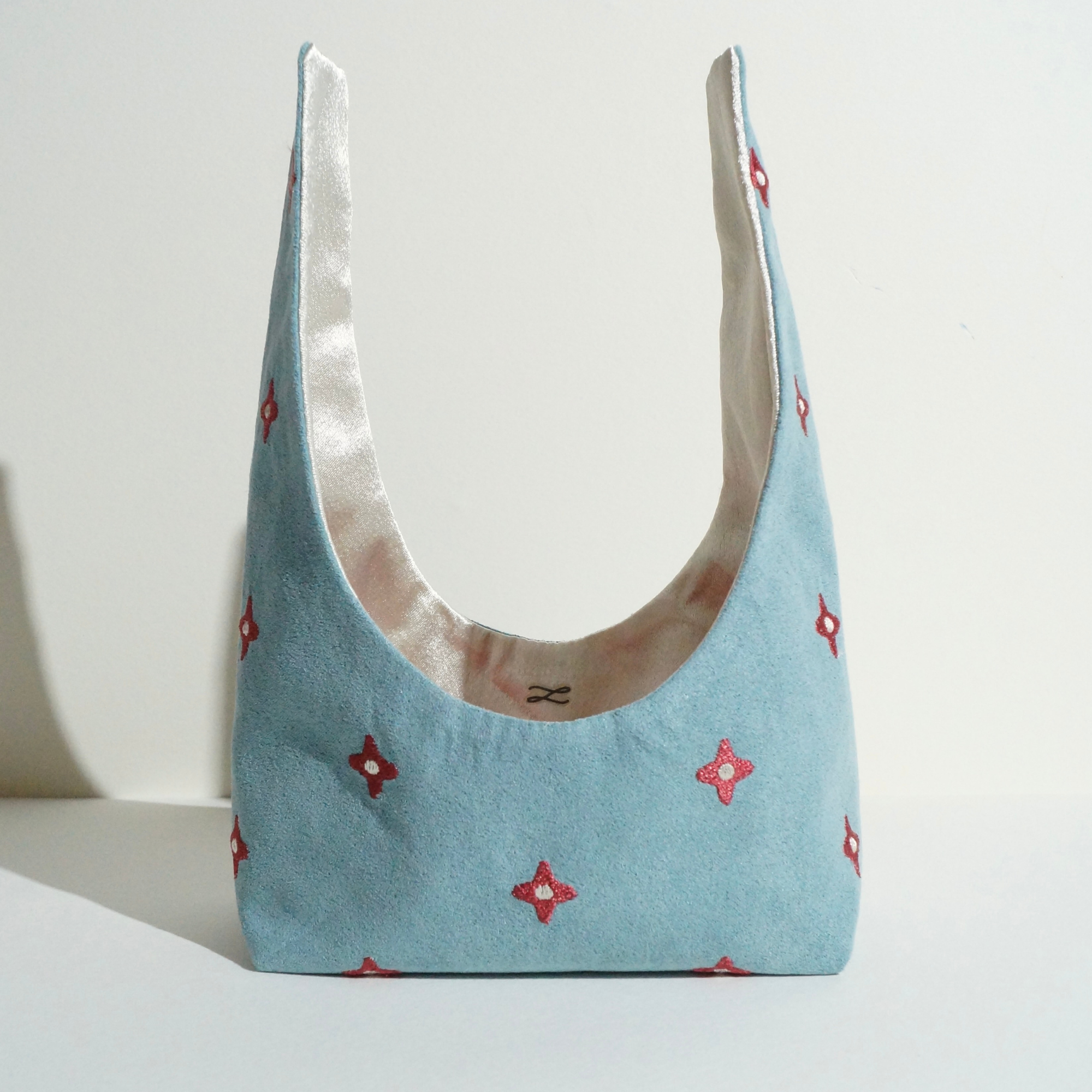 The Stash Bag - Dusty Blue / Ivory